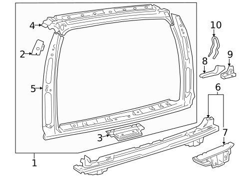 Rear Body for 1998 Volvo V70 #0