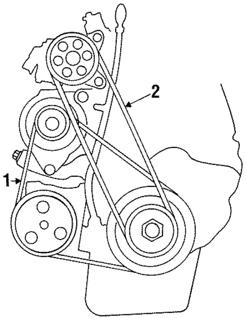 Belts & Pulleys for 1998 Honda Odyssey #0