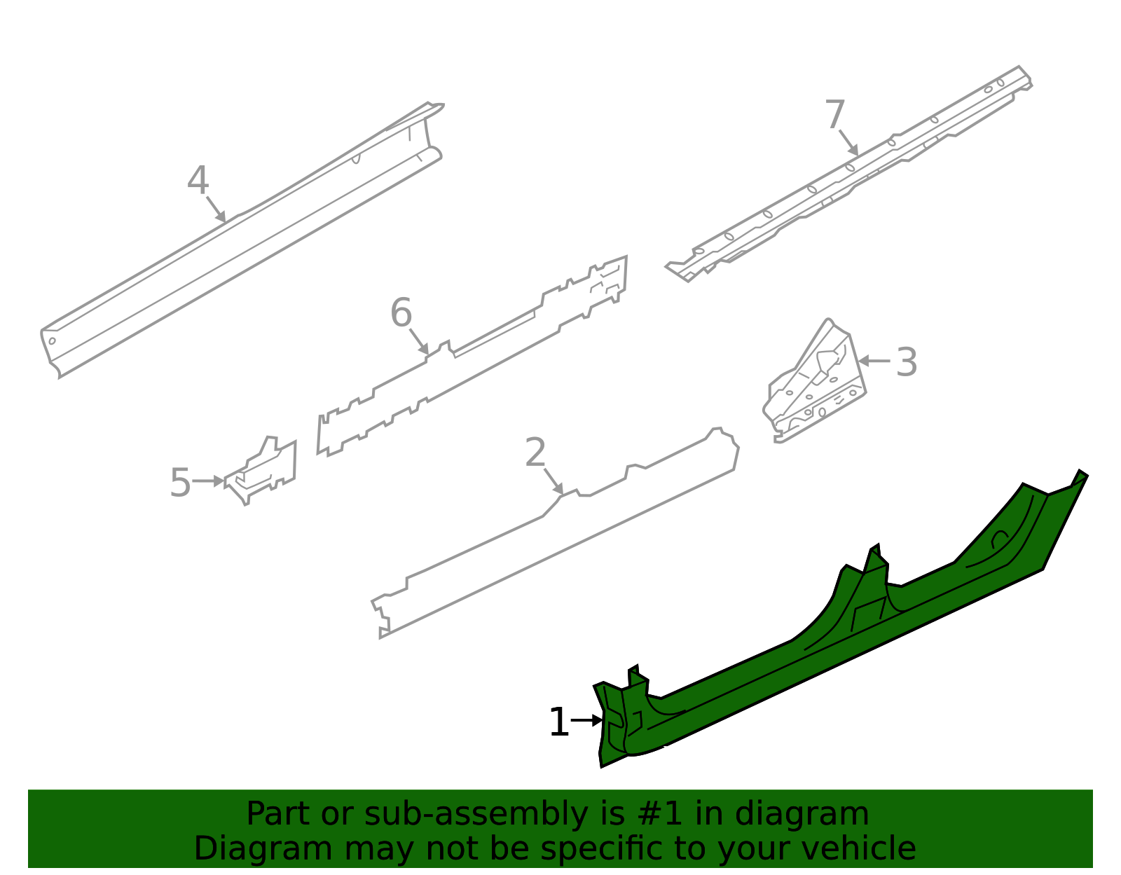 2018-2023 Subaru Crosstrek Rocker Panel 51449FL0909P | Subaru