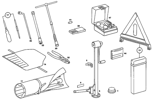 Tools and Accessories for 1986 Mercedes-Benz 560SL #2