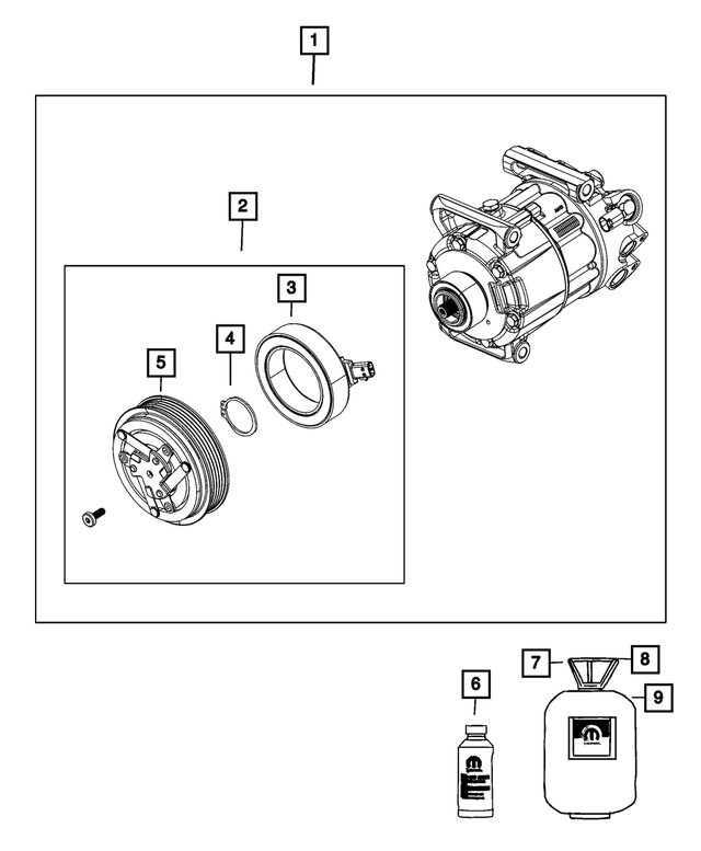 68224150AB - Air Conditioners and Heaters: Compressor Lubricant for Mopar Image