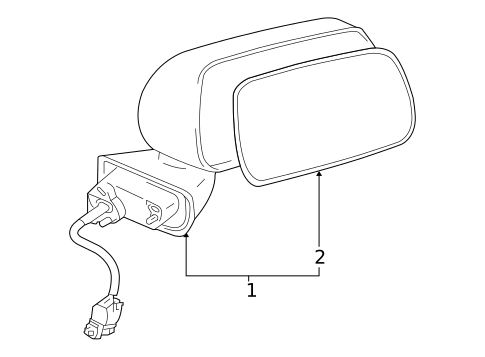 Outside Mirrors for 2004 Mitsubishi Endeavor #0