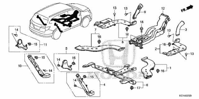 Duct for 2019 Honda Pilot #0