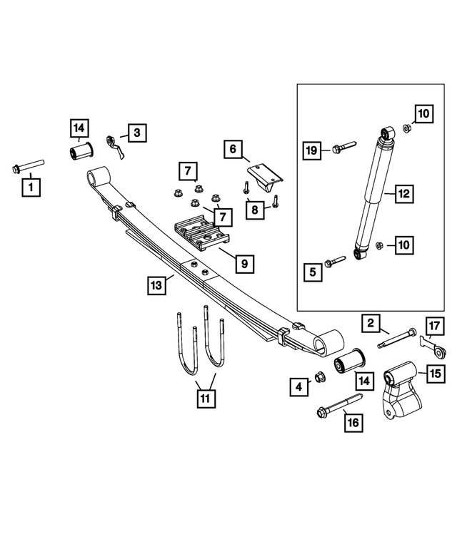 6510428AA - Rear Suspension: Hex Flange Head Bolt for Mopar Image image