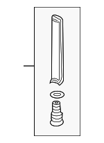 80101SFE003 - HVAC: A/C Receiver Drier for Honda: CR-V, CR-Z, Fit, Insight, Odyssey, Pilot Image