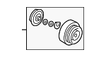 38900RGLA02 - HVAC: Clutch &amp; Pulley for Honda: Accord, Crosstour, Odyssey, Pilot, Ridgeline Image