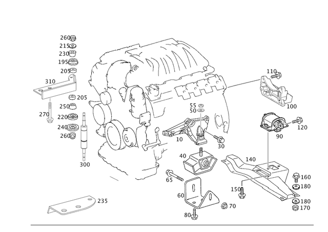 2782234004 - Engine Suspension: Engine Carrier for Mercedes-Benz: G63 AMG Image image