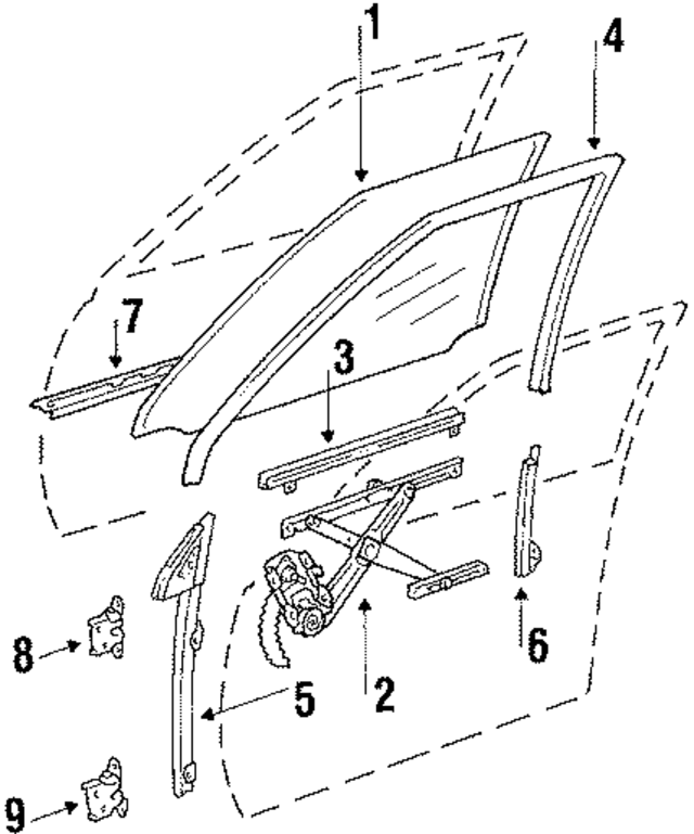 94844059 - Electrical: Window Regulator for GM Image