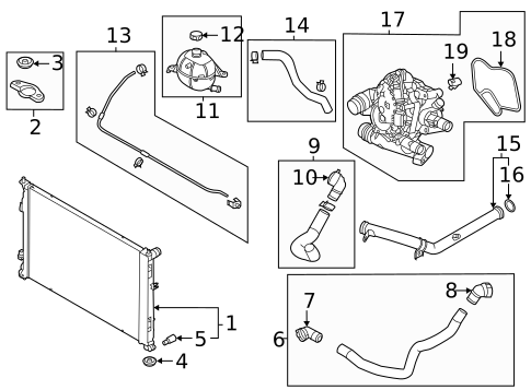 Radiator & Components for 2025 Hyundai Tucson #0