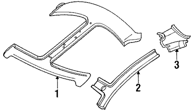 7664763Y00 - : Side Rail Rear Brace for Nissan Image
