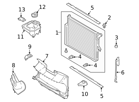 Radiator & Components for 2008 Porsche Cayenne #1