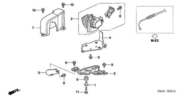 Accelerator Sensor ('06-) for 2006 Honda S2000 #0