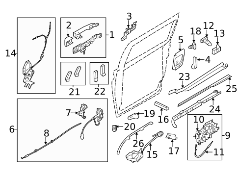 Sliding Door for 2014 Kia Sedona #0
