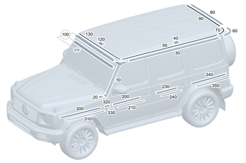 Exterior Detachable Parts for 2025 Mercedes-Benz G580 #0