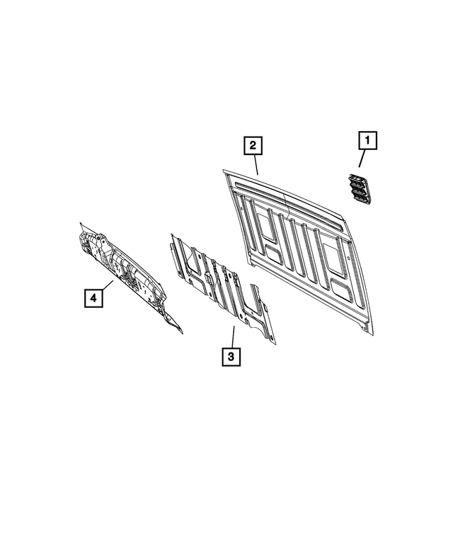 « 68518547AA – Body Sheet Metal Except Doors : Arrière D`habitacle Renfort pour Mopar Image »