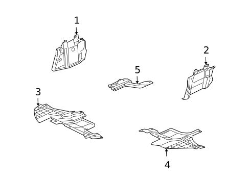 Splash Shields for 2005 Mitsubishi Outlander #0