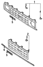 5310089118 - Body: Grille for Toyota Image