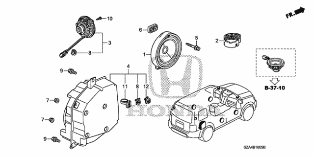 Speaker for 2012 Honda Pilot #0