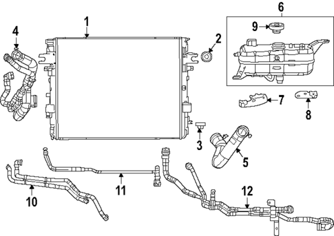 Radiator & Components for 2025 Ram 1500 #1