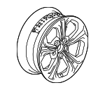 4280030BAA0 - Suspension: Wheel, Alloy for Honda Image