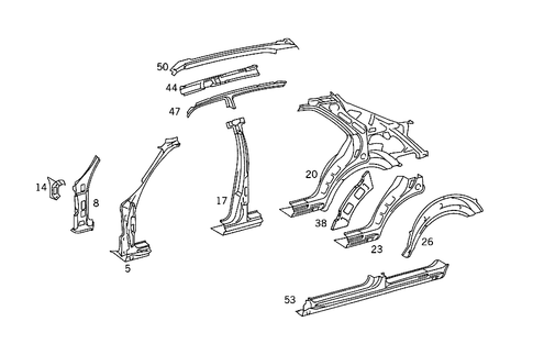 Side Panels for 1993 Mercedes-Benz 400SEL #0