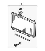 19010RK2A72 - Cooling System: Radiator Assembly for Acura Image