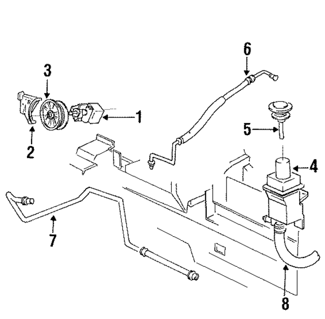 4755084 - Steering: Power Steering Return Hose for Mopar Image