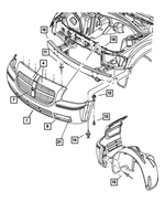 4805768AB - Frames and Bumpers: Front Fascia for Mopar Image