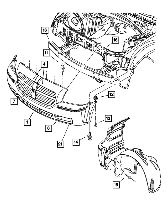 5179219AA - Frames and Bumpers: Front Bumper Beam for Mopar Image