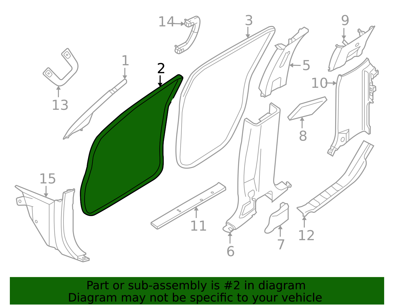 2022-2026 Nissan Frontier Front Weather-Strip 76922-9BU0C | OEM Parts ...