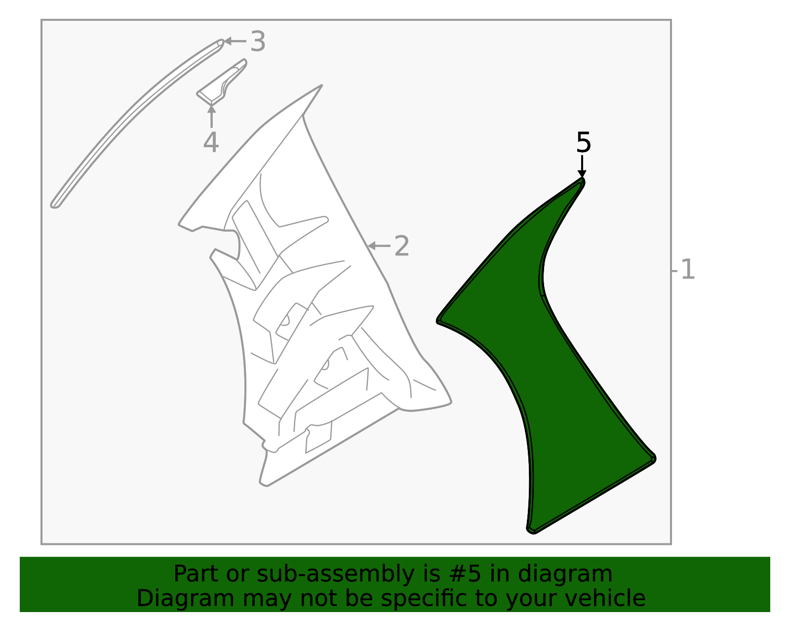  2023年プレート Genuine Official Toyota Fender Molding part# SU003-08956 for 2022