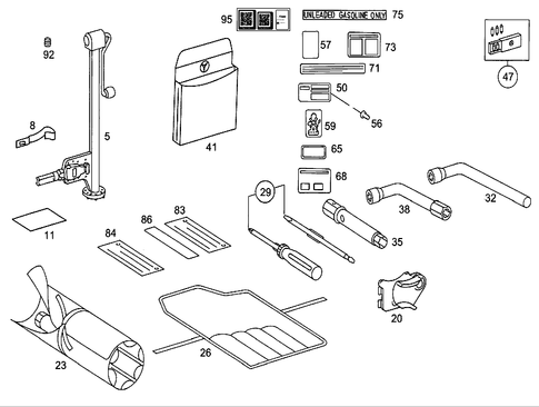 Tools and Accessories for 1989 Mercedes-Benz 190D #2
