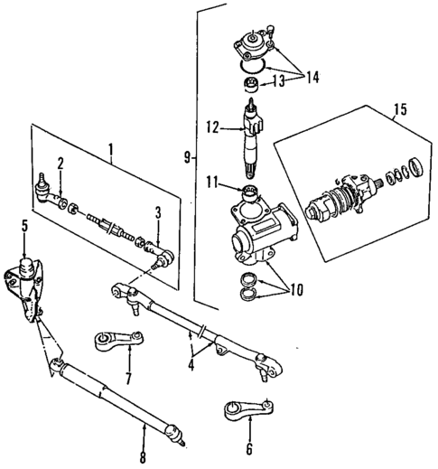Steering Gear & Linkage for 1996 Honda Passport #0