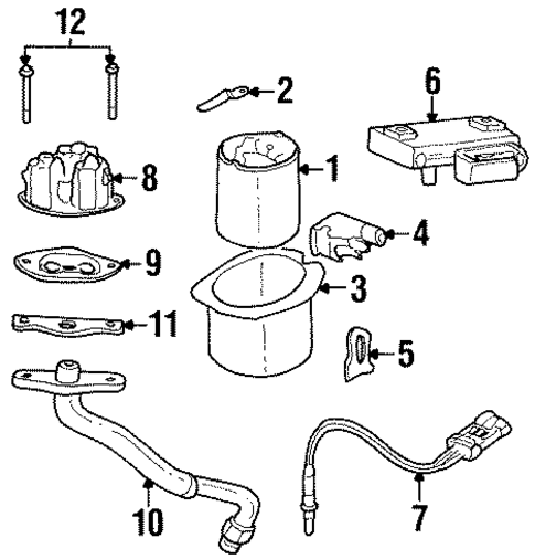 Emission Components for 1994 Oldsmobile Achieva #0