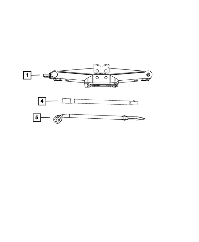 68499594AC - Wheels: Scissors Jack for Mopar Image