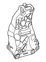 1391550300 - : Mount Bracket for Mercedes-Benz Image