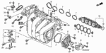 16725PNA003 - Engine: CLAMP A, FUEL HOSE for Honda Image