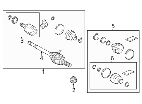 Axle Shaft & Joints for 2022 Lexus NX350h #1