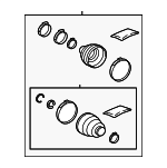 442948071 - Universals &amp; Rear Axle: Boot Kit for Lexus: NX350h, NX450h+, RX350, RX350L Image