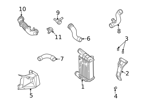 Crankcase Ventilation System for 2005 Audi A4 #0