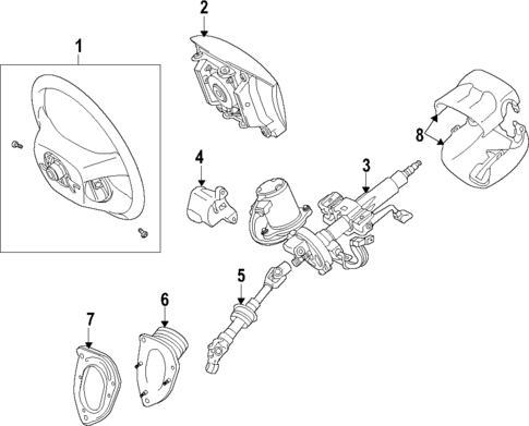 Steering Wheel for 2010 Toyota Highlander #0