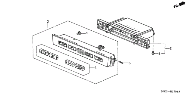 Heater Control (Navigation) for 1999 Acura TL #0