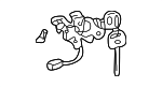6905506010 - Body: Cylinder &amp; Keys for Toyota: Camry Image