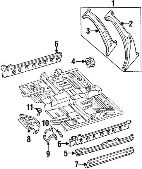Rocker Panel for 1997 Ford Aspire #0