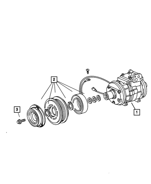Air Conditioning Compressor Mounting for 2003 Dodge Dakota #1