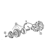 55057334AA - Air Conditioning &amp; Heater: Air Conditioning Compressor for Mopar Image
