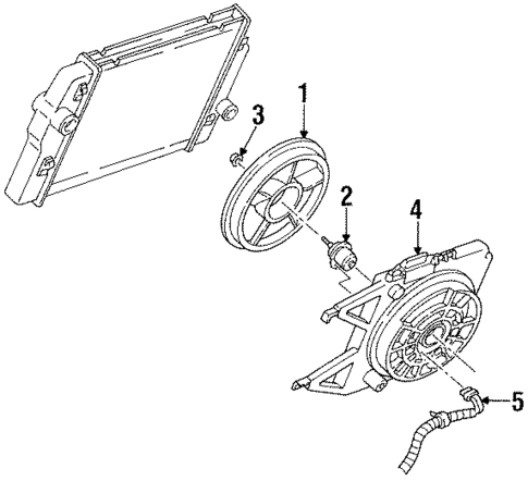 Cooling Fan for 1994 Pontiac Firebird #1
