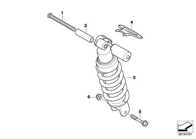 33537686514 - Rear Axle, Rear-Wheel Drive, Suspension: Fillister Head Screw - M10X1.25X120 for BMW-Motorrad Image