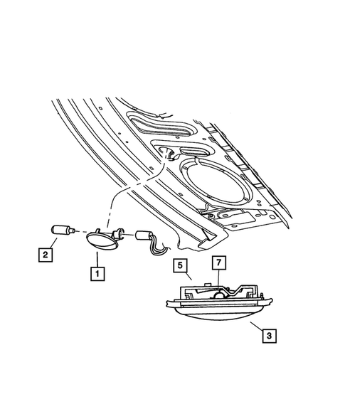 Lamps - Front, Rear and Courtesy for 2004 Dodge Neon #3