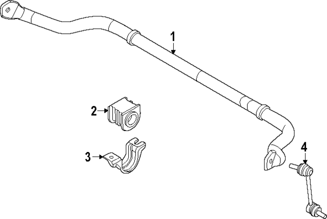 546117JA0A - Suspension: Stabilizer Bar for INFINITI: QX80 Image